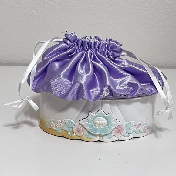 Vintage Cabbage Patch Kids Doll Magic Nursery Cradle Carriage Purple Set 1998 - Picture 8 of 16